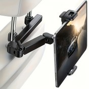 Resim Araba arka koltuk başlığı tablet telefon tutucusu, tabletlerle uyumlu, 11.94-32.77 cm cihazlar için uygun, güvenlik için ayarlanabilir, yolculuk için uygundur 