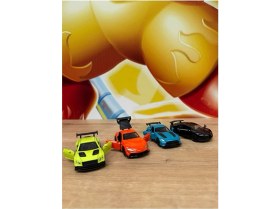 Resim 4'lü Yarış Arabası Oyuncak Mercedes Amg Gtr Bugatti Lamborgini Yarış Arabası Açılan Kapılarr 
