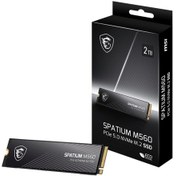Resim Msı Spatium M560 1 Tb 10300/8700mb/s Pcıe Gen5.0 Nvme M.2 Ssd Adad6msı0025 