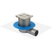 Resim sukar Line-10 10x10 Cm Çelik Çerçeveli Süzgeç Q50 Alttan Çıkışlı 