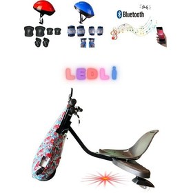 Resim Citymate Drift Car Elektrikli Kaykay Bluetooth Dirift Kar Hoverboard Scooter + Koruma Ekipmanı D31 