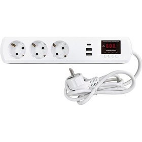 Resim Jıujı Akım Ve Voltaj Korumalı Uzatmalı Çoklu Priz 16a Voltaj Ve Akım Koruma Prizi 1,5 Metre 