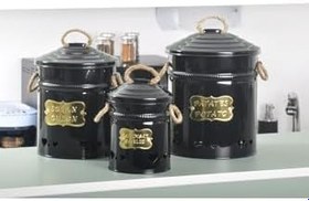 Resim Yıldıray Metal Patates,Soğan Ve Sarımsak Saklama Ve Düzenleme Seti Siyah Tek Ebat 