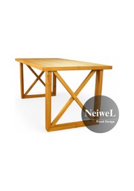 Resim Neiwel Move Doğal Ahşap Mutfak Ve Yemek Masası-80-100 Açık Ceviz 