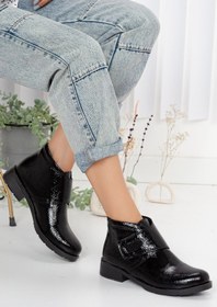 Resim NgrC Ha013 Siyah Rugan Bootie KDNTBT00041R-3955 