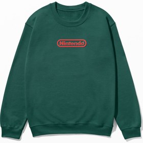 Resim Nintendo - Sweatshirt - Yeşil / XXL 