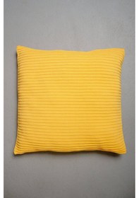 Resim Peraluna Free Pıllow %100 Organik Pamuk Triko Yastık Kılıfı 60x60 Cm Sarı - Sarı 