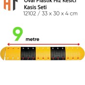 Resim Oval Plastik Hız Kesici Kasis Seti 9 Metre 