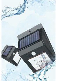 Resim Nrzsnt Güneş Enerjili Sensörlü Duvar Lambası Bahçe Lamba Suya Dalı Bahçe Aydınlatma 