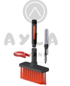 Resim AYLA STAND Klavye Temizleme Seti Klavye Fırçası Seti Ve Mikrofiber Bez, Çok Fonksiyonlu Bilgisayar Temizleme 