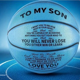 Resim Hightower 1 Adet Yaratıcı Basketbol Topu, Doğum Günü Ve Yıl Dönümü Gibi Özel Günler İçin İdeal Hediye, Mavi 