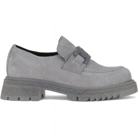 Resim Bueno Shoes Gri Açık Süet Kadın Loafer 01wz1404 