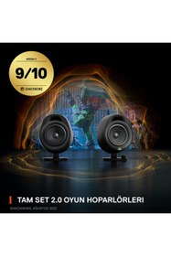 Resim SteelSeries Arena 3 2.0 Oyun Hoparlörleri – Kablolu Ve Bluetooth – Pc, Mac, Mobil 