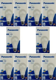 Resim Panasonic 10,5w 75w 2700k Sarı Işık E27 Duylu Led Ampul 10 Adet 
