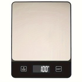 Resim 1pc Hassas Dijital Mutfak Terazisi, 10kg/22lb Yüksek Hassasiyetli Elektronik Tartı, Pille Çalışan, Tare Fonksiyonlu, Yiyecek, Pişirme, Laboratuvar, Matematik Temalı, İngilizce Dilde Gösterge 