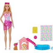 Resim Barbie Köpekçikle Havuz Partisi Oyun Seti JBF35 