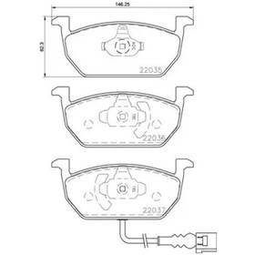 Resim Seat Leon On Fren Balatasi 1.2 2013-2018 Brembo P85137 