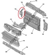 Resim Opel Astra (2022-2024) Ön Panel Üst Hava Plastiği (Orijinal) 