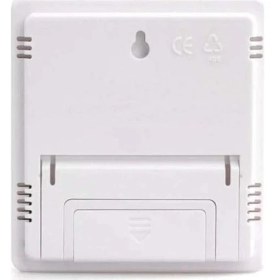 Resim Yenibağ Store Duvara Asılabilen Saatli Sıcaklık ve Nem Ölçer Termometre Higrometre -10°C ile +70°C Ölçüm Aralığı 