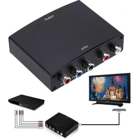 Resim Xhang 1080 P Ypbpr HDMI Video Ses Dönüştürücü Bileşeni HDMI Rgb Için HDMI Dönüştürücü Adaptörü DVD Ps Için 