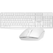 Resim Everest KM-7500 Beyaz Kablosuz Q Multimedia Klavye + Mouse Set 