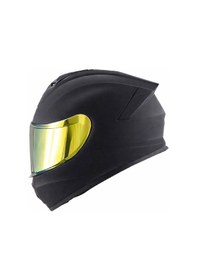 Resim Gıvı 50.x Mat Siyah Kask Sarı Vizör Mat Siyah 