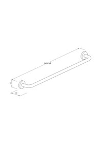 Resim Yaşlı Ve Bedensel Engelli Tutunma Barı,küvet Tutamağı Paslanmaz Krom Kalın Banyo Tutamağı 32q 60cm Krom 