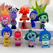 Resim 9 adet Brainstorm Squad İçinde Dışarı Karikatür Karakter Seti - Mutluluk, Korku, Öfke, Keder Çok Renkli Silikon Oyuncaklar, Çanta Asma, Koleksiyon, Parti Süslemeleri ve 18 Yaşında Noel Hediyeleri için Mükemmel, Tatil 