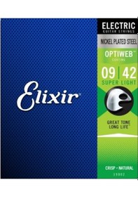 Resim Elixir 19002 Optiweb Super Light Elektro Gitar Teli (9-42) 