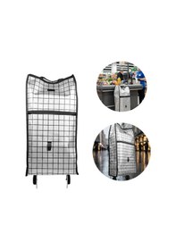 Resim Sağlam Gövdeli Sessiz Tekerlekli Pazar Ve Market Çantası 