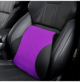 Resim Sones Dört Mevsim Nefes Alabilen Hafızalı Köpük Araba Bel Yastığı Polyester Yastık Mor 