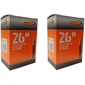 Resim CST 26x1.90/2.125 Av 48mm Motor Sibop Iç Lastik 2 Li Set Orjinal 