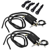 Resim Siyah Suzuki Gs550 Gs650 Gs750 850 000 00 Kawasaki Kz400 650 750 900 000 334 0-450 2 İçin 2 Ateşleme Bobini Ve Kapağı Seti 