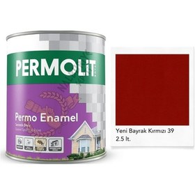 Resim Permolit Enamel Sentetik Yağlı Boya Bayrak Kırmızı 2.5 Lt. 2.5 L 