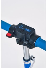 Resim Elektrikli Çocuk Scooter 130w 3 Kademe Hız Ayarlanabilir Gidon Uzun Menzil Koruma Seti Hediye Mavi 