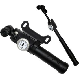 Resim Giyo Gp-83 100PSI Hortumlu Göstergeli Bisiklet El Pompası 
