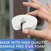 Resim 5 adet Yumuşak Köpük Kapı Tutucu - Anti-Pinch, Sessiz Güvenlik ve Evcil Hayvan Dostu, Beyaz Plastik Kapı Tutucu, Mavi Dokulu Tasarım ile Ev Güvenliği için Kapı Tutucu, Giriş için Kapı Tutucu, Kapının Altında 