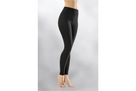 Resim Kadın Siyah Penye Elastan Düz Desensiz Yüksek Bel Tayt 