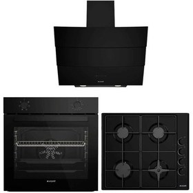 Resim Arçelik AFM 130 S - P 12 YES - OMD D 611 ES Klasik Siyah Ankastre Set 