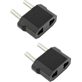 Resim abnturk 2 Adet Amerikan Fiş Türk Sistemine Çevirici Adaptor Fiş Düz Fişi Topraklı Priz Yuvasına Uyum Adaptör 