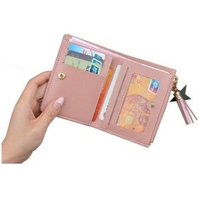 Resim Ulzyvf Kadın Pembe Deri Kartlık Cüzdan Modası Pembe 