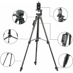 Resim Yunteng 5208 Tripod Bluetooth Uzaktan Kumandalı Telefon Tutuculu Tripod 125 cm 3 Ayaklı 