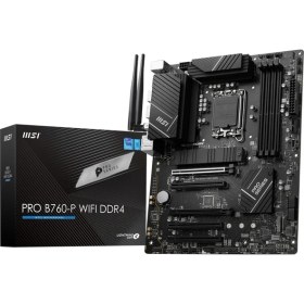 Resim Msı PRO B760-P WIFI DDR4 Intel B760 Soket 1700 DDR4 5333(OC)MHz ATX Gaming (Oyuncu) Anakart 