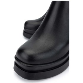 Resim Tamer Tanca Kadın Hakiki Deri Siyah Deri Topuklu Bot 775 066-20801 Bn Bot Sk24-25 Sıyah Dr Siyah 