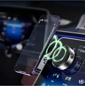 Resim Linktech H875 Car Play Uyumlu Elektronik Vakum Tabanlı Manyetik Telefon Tutacağı 