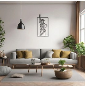 Resim Duvar Dekoru Hediyelik Özgürlük Heykeli Metal Duvar Tablosu Wonder Of The World 