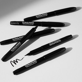 Resim Son & Park - True Black Eye Pen Liner (Yoğun Siyah Pigmentli Kolayca Uygulanan Su ile Temizlenebilen Eyeliner) 1g 