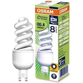 Resim Osram 7w Tasarruflu G9 Duylu Ampul-duluxstar Nano Twist 7w=38w 400lm Sarı Işık Tasarruflu Ampul G9 