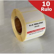 Resim 50X25Termal Etiket 10 Rulo Barkod Etiket Kalite Barkod 