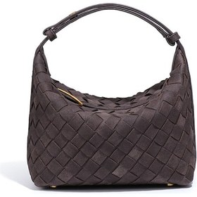 Resim Yaozixa Frosted Leather Mini El Çantası - Zıplayıcı Bölmeli, Şık Ve Pratik, Çeşitli Renk Seçenekleri 